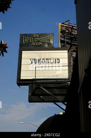 West Hollywood, California, USA 8th September 2022 Singer Yungblud Concert Marquee at The Viper Room on September 8, 2022 in West Hollywood, California, USA. Photo by Barry King/Alamy Stock Photo Stock Photo