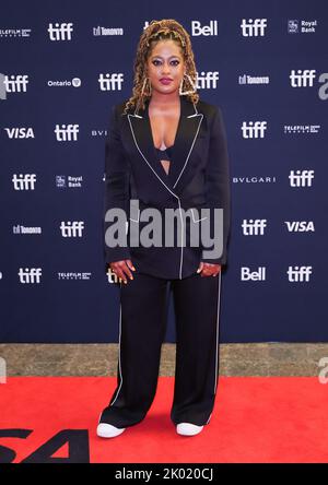 Toronto, Canada, 08/09/2022, Rapsody attends the Toronto Film Festival Red Carpet event for the film ‘On The Come Up’ at the Princess of Wales Theatre Toronto. Stock Photo