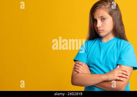 disappointed child mistake regret disagreement Stock Photo