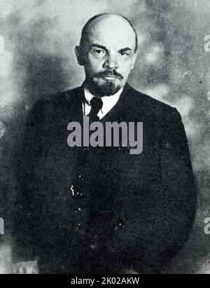 Vladimir Lenin Portrait. 1920. Moscow. Photographer - P.S. Zhukov Stock ...