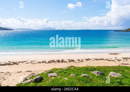 Huisinis beach on Isle of Harris, Scotland, UK Stock Photo