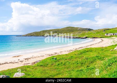 Huisinis beach on Isle of Harris, Scotland, UK Stock Photo