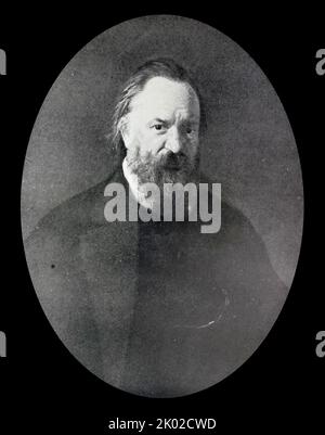 Alexander Ivanovich Herzen (1812 - 1870) , Russian writer and thinker known as the 'father of Russian socialism' Portrait of Herzen by Nikolai Ge (1867) Stock Photo