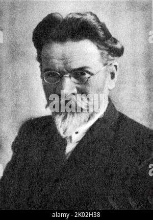 Mikhail Ivanovich Kalinin (1875 - 1946), Bolshevik revolutionary and a Soviet politician. He served as head of state of the Russian Soviet Federative Socialist Republic and later of the Soviet Union from 1919 to 1946. From 1926, he was a member of the Politburo of the Communist Party of the Soviet Union. Stock Photo