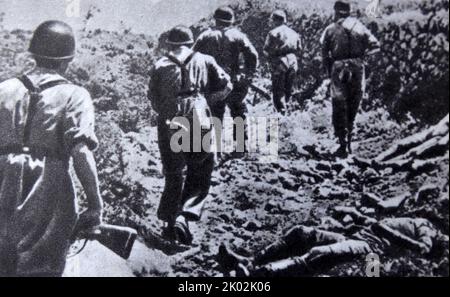 Wehrmacht soldiers in Greece. 1941 Stock Photo