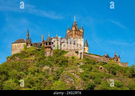 Reichsburg Castle in Cochem, Moselle Valley, Rhineland-Palatinate, Germany Stock Photo