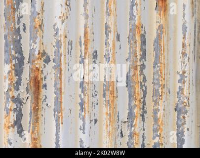 Vintage style metal sheet roof texture Stock Photo