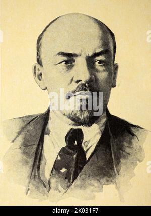 Vladimir Ilyich Lenin. Portrait. Stock Photo