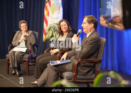 Strategic Plan Town Hall Meeting, with Secretary Shaun Donovan and Deputy Secretary Ron Sims among the senior officials on hand. Stock Photo