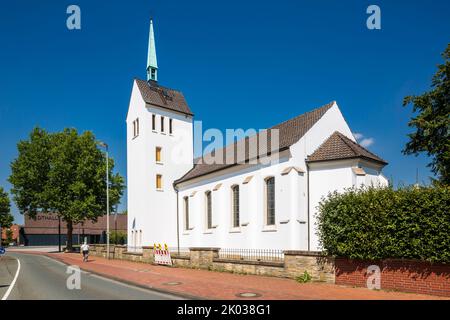 Germany, Ahaus, Westmuensterland, Muensterland, Westphalia, North Rhine-Westphalia, Evangelical Christ Church Stock Photo