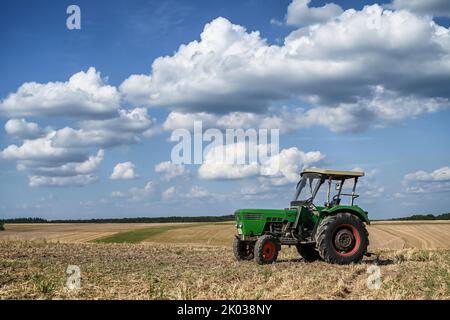 Breuberg, Hesse, Germany, Deutz tractor type D 5006 A, year 1974, engine capacity 2826 ccm, 48 hp Stock Photo