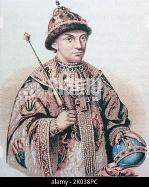 Feodor III Alexeyevich (1661 - 1682) was the Tsar of Russia between 1676 and 1682. Stock Photo