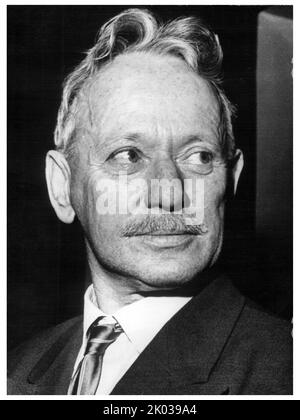 Mikhail Aleksandrovich Sholokhov (1905 - 1984) Russian novelist and winner of the 1965 Nobel Prize in Literature. Stock Photo