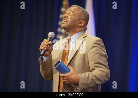 Strategic Plan Town Hall Meeting, with Secretary Shaun Donovan and Deputy Secretary Ron Sims among the senior officials on hand. Stock Photo