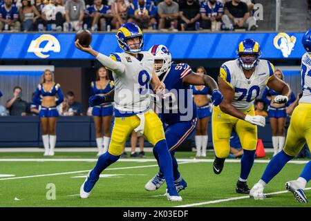 INGLEWOOD, CA - SEPTEMBER 08: Los Angeles Rams safety Quentin Lake (37)  during the Buffalo Bills game versus the Los Angeles Rams on September 8,  2022, at Sofi Stadium in Inglewood, CA. (