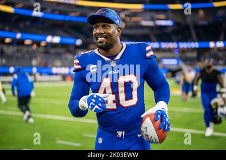 INGLEWOOD, CA - SEPTEMBER 8: Von Miller #40 of the Bills during an NFL game  between the Los Angeles Rams and the Buffalo Bills on September 08, 2022,  at SoFi Stadium in