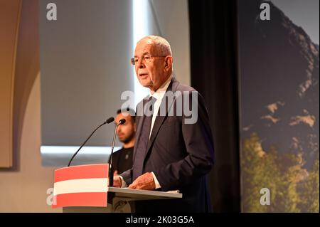 Vienna, Austria. 09th Sep, 2022. Together for Van der Bellen. Campaign start for the federal presidential election with Alexander Van der Bellen Stock Photo