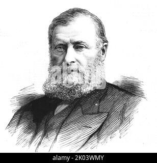 'The Right Hon WE Forster, MP 1818-1886', 1886. From &quot;The Graphic. An Illustrated Weekly Newspaper Volume 33. January to June, 1886&quot;. Stock Photo