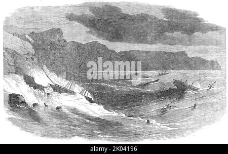 The storm in Balaklava bay on the 14th Nov, 1854, during which HRH was ...