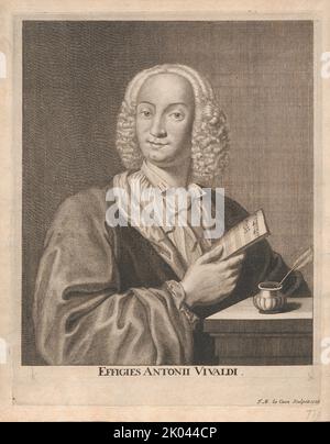 Antonio Vivaldi (1678-1741), 1725. Private Collection. Stock Photo