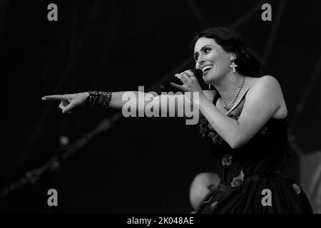 WITHIN TEMPTATION  HELLFEST, Clisson, FRANCE , 18/06/2016 Florent 'MrCrash' B. Stock Photo