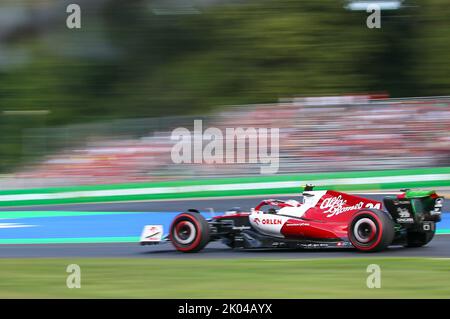 Guanyu Zhou (CIN) Alfa Romeo C42 .during FORMULA 1 PIRELLI GRAN PREMIO D'ITALIA 2022, Monza, ITALY Stock Photo