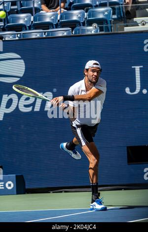 Matteo errettini at the 2022 US Open. Stock Photo