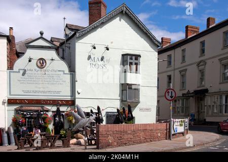 Man of Ross pub, Ross on Wye, Forest of Dean, Herefordshire, England Stock Photo