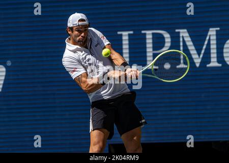 Matteo errettini at the 2022 US Open. Stock Photo