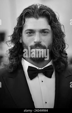 VENICE, ITALY - SEPTEMBER 06: Can Yaman attends the 'Il Signore Delle Formiche' red carpet at the 79th Venice International Film Festival on September 06, 2022 in Venice, Italy. Stock Photo