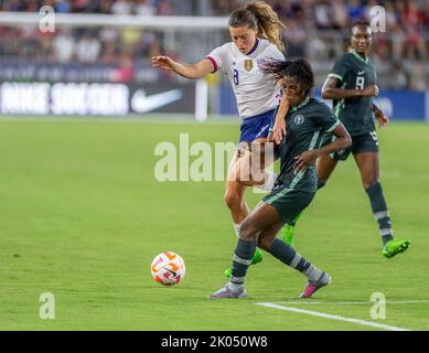 Washington, DC - September 6: USWNT defeat Nigeria (2-1) in their second international friendly football. Washington, DC. on September 6, 2022. Stock Photo