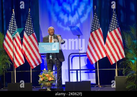 Activities at the National League of Cities Congressional City Conference, Marriott Wardman Park Hotel, Washington, D.C., with First Lady Michelle Obama, HUD Deputy Secretary Ron Sims among the speakers. Stock Photo