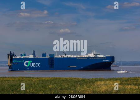 LNG powered RoRo Stock Photo