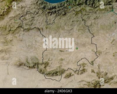 Setif, province of Algeria. Low resolution satellite map. Locations and ...