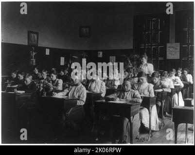 Pupils in class, 4th Division, (1899?). Stock Photo