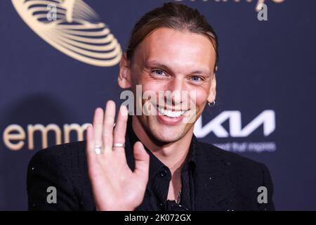 NORTH HOLLYWOOD, LOS ANGELES, CALIFORNIA, USA - SEPTEMBER 09: English actor Jamie Campbell Bower arrives at the Television Academy's 74th Annual Primetime Emmy Awards Performer Nominee Celebration held at the Television Academy (Academy of Television Arts and Sciences) on September 9, 2022 in North Hollywood, Los Angeles, California, United States. (Photo by Xavier Collin/Image Press Agency) Stock Photo