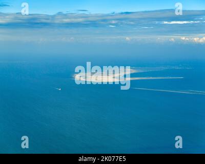Sandbank, aerial photograph, Schleswig-Holstein Wadden Sea National Park, Germany Stock Photo