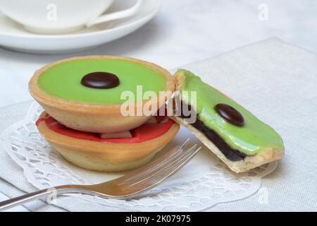 Carac, patisserie pastry from Switzerland, tartlets Stock Photo