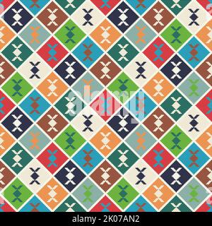 Traditional Georgian folk art embroidery vector pattern Stock Photo