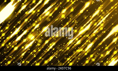 Abstract background with many golden streaks, 3d rendering backdrop Stock Photo