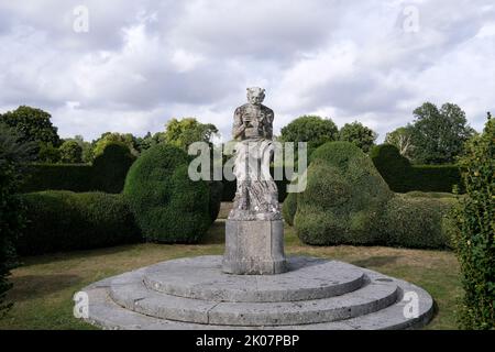 the pan statue in the grounds of godinton house,kent,uk september 2022 Stock Photo