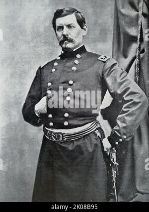 George Brinton McClellan (December 3, 1826 - October 29, 1885) was an American soldier, Civil War Union general, civil engineer, railroad executive, and politician who served as the 24th governor of New Jersey Stock Photo
