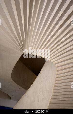 Interior Staircase with Corrugated Surface Underneath in the Hotel de Caumont (1742) now an Art and Exhibition Centre Aix-en-Provence Provence France Stock Photo