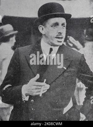Alfonso XIII (17 May 1886 - 28 February 1941), also known as El Africano or the African, was King of Spain from 17 May 1886 to 14 April 1931, when the Second Spanish Republic was proclaimed Stock Photo