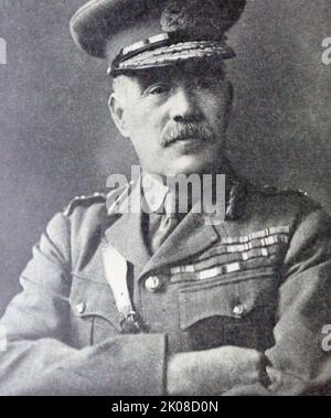 Field Marshal Sir William Robert Robertson, 1st Baronet, GCB, GCMG, GCVO, DSO (29 January 1860 - 12 February 1933) was a British Army officer who served as Chief of the Imperial General Staff (CIGS) - the professional head of the British Army - from 1916 to 1918 during the First World War. Robertson is the only soldier in the history of the British Army to have risen from an enlisted rank to its highest rank of field marshal Stock Photo