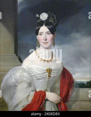 Baroness Marie Vesque von Puttlingen (1814-1899), 1832 by Friedrich von Amerling (14 April 1803 - 14 January 1887) was an Austro-Hungarian portrait painter in the court of Franz Josef Stock Photo