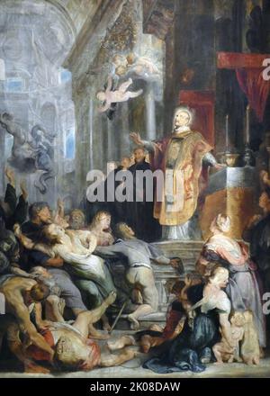 The Miracles of St Ignatius of Loyola, modello, c1615-1616, by Sir Peter Paul Rubens (28 June 1577 - 30 May 1640) was a Flemish artist and diplomat from the Duchy of Brabant in the Southern Netherlands Stock Photo