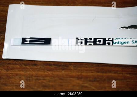 Negative COVID Test Stock Photo
