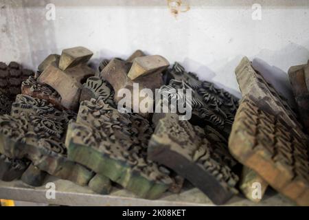 Blockprinting Stock Photo