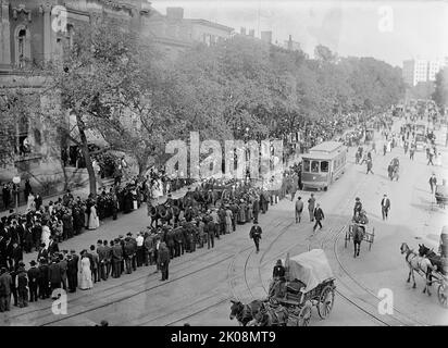 Schley, Winfield Scott, Rear Admiral, U.S.N. - Funeral, St. John's Church. Procession, 1911. Stock Photo